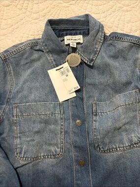 For The Republic Light Blue Denim Jacket